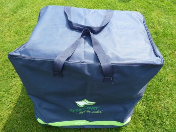 Tas voor 20 tegels./Beutel für 20 Fliesen.